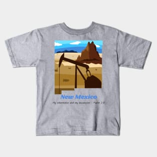 USA State of New Mexico Psalm 2:8 - My Inheritance and possession Kids T-Shirt